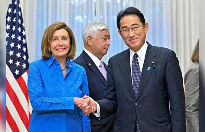 Kishida và Pelosi đồng ý làm việc vì hòa bình, ổn định ở eo biển Đài Loan