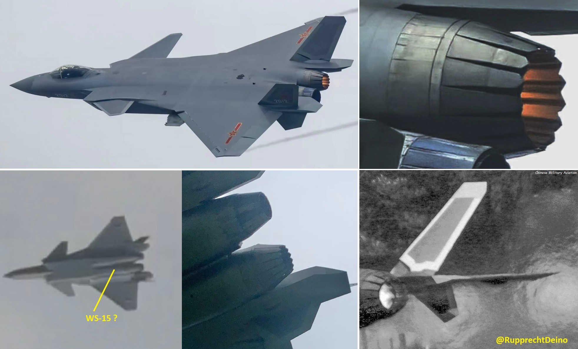 Máy bay chiến đấu J-20 của Trung Quốc thử nghiệm động cơ WS-15 'Sức mạnh quái vật' có thể khai phá tiềm năng thực sự của máy bay phản lực tàng hình PLAAF